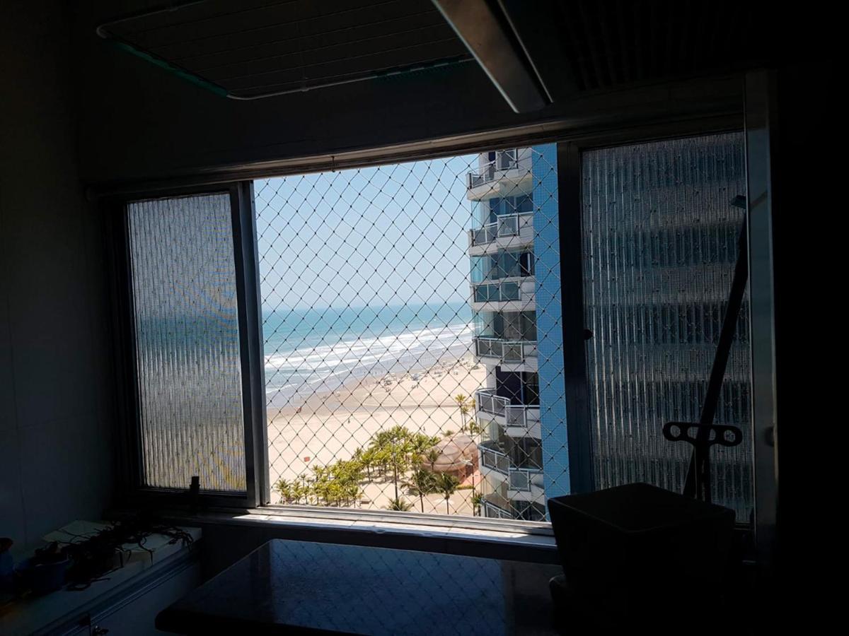 Apto C Vista Incrivel Para O Mar, Praia Grande Sp Kültér fotó